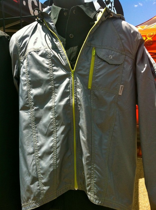 Men's gray cycling shell