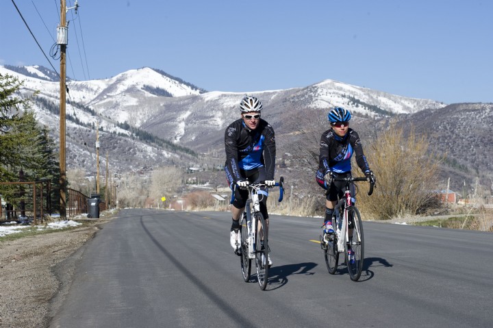 Two riders side by side