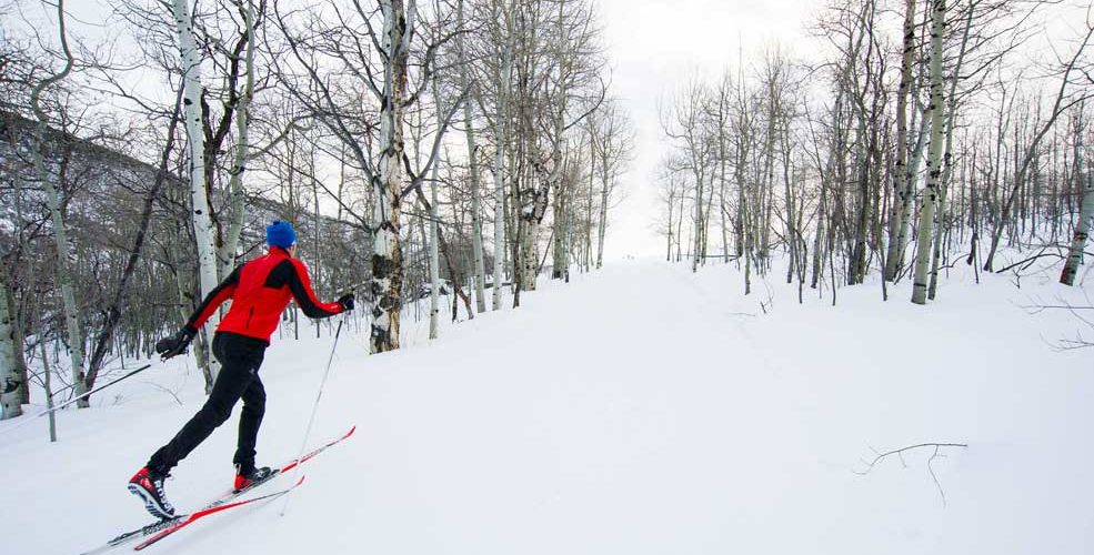 Start with classic skiing before trying skate skiing.