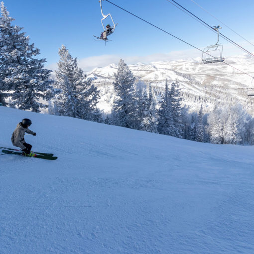 Jans expert, Jeff Walker skiing at Deer Valley, UT