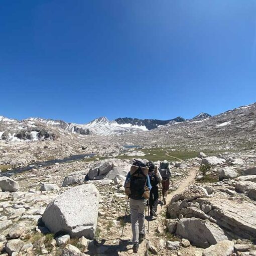 Jans Experts backpack through the John Muir Wilderness