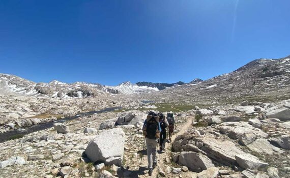 Jans Experts backpack through the John Muir Wilderness
